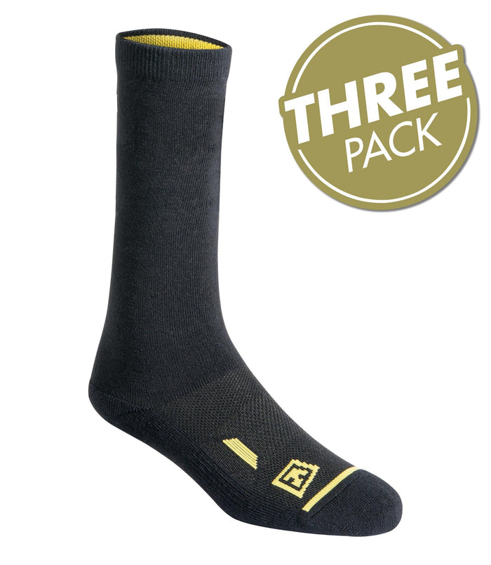 First Tactical Cotton 6" Duty Socks 3-Pack - red-diamond-uniform-police-supply