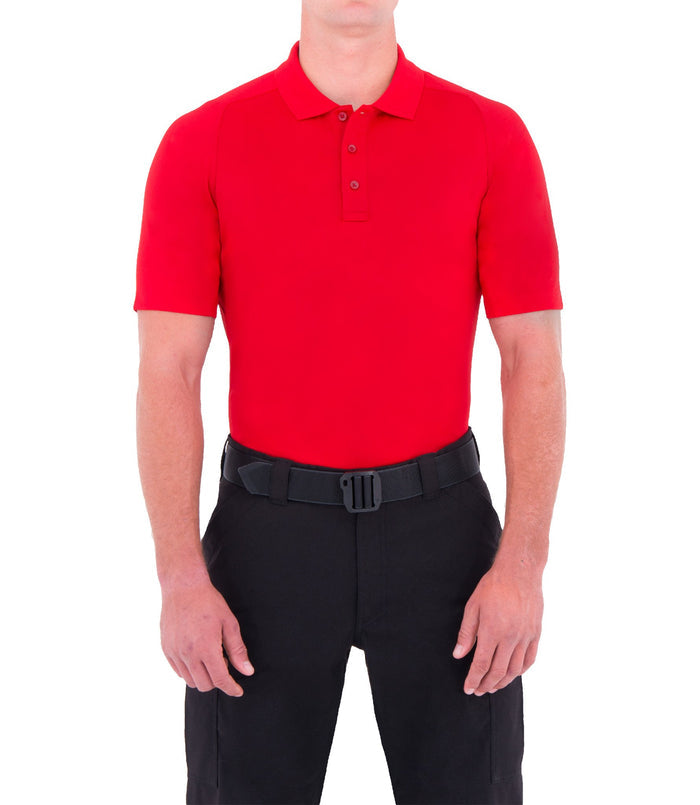 First Tactical Mens Performance Short Sleeve Polo - red-diamond-uniform-police-supply