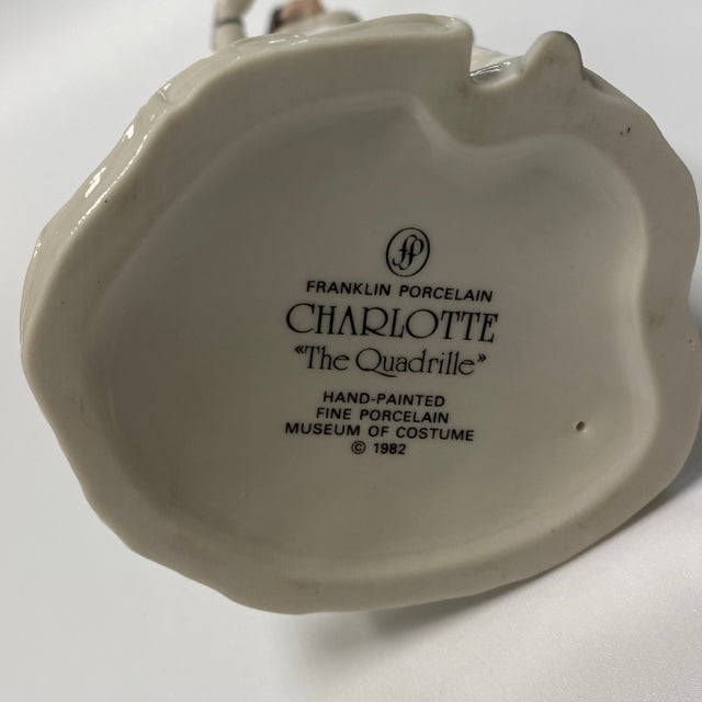 Franklin Porcelain Figurine - Charlotte The Quadrill