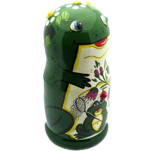 Frog with Ladybug Nesting Doll