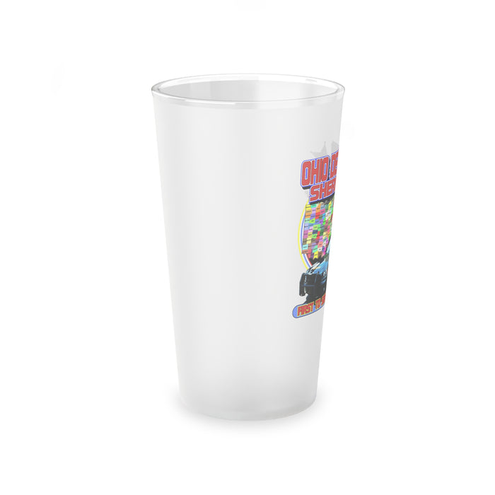 Frosted Pint Glass, 16oz - "Room at the Inn"