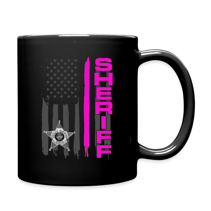 Full Color Mug - Ohio Sheriff Vertical Pink - black