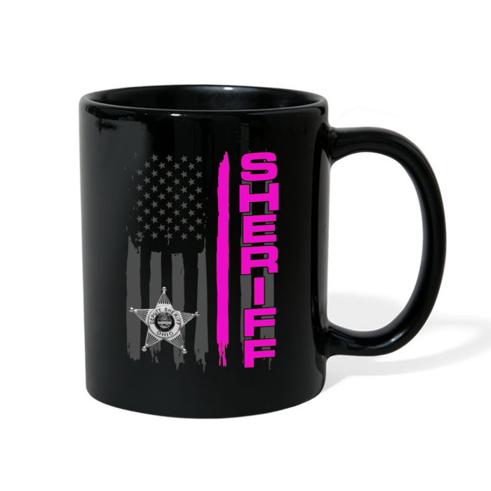Full Color Mug - Ohio Sheriff Vertical Pink - black