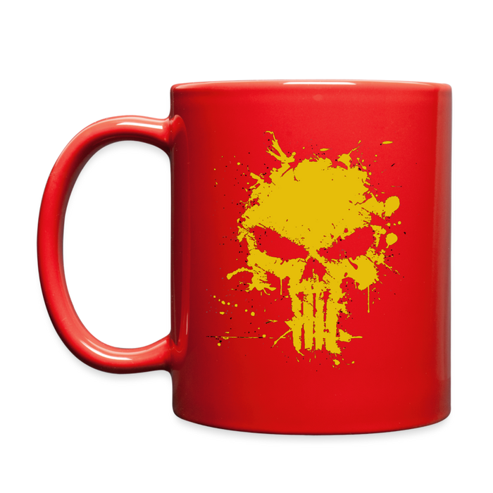 Full Color Mug - Punisher Splatter - red