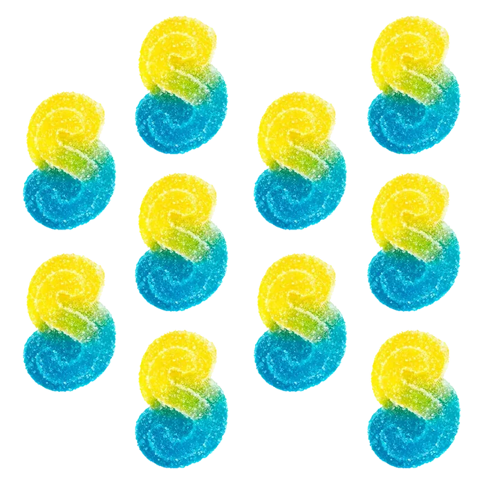 Sourz By Spinach 10 Pack Fully Blasted Blue Raspberry Lemonade Lre Chews Edibles