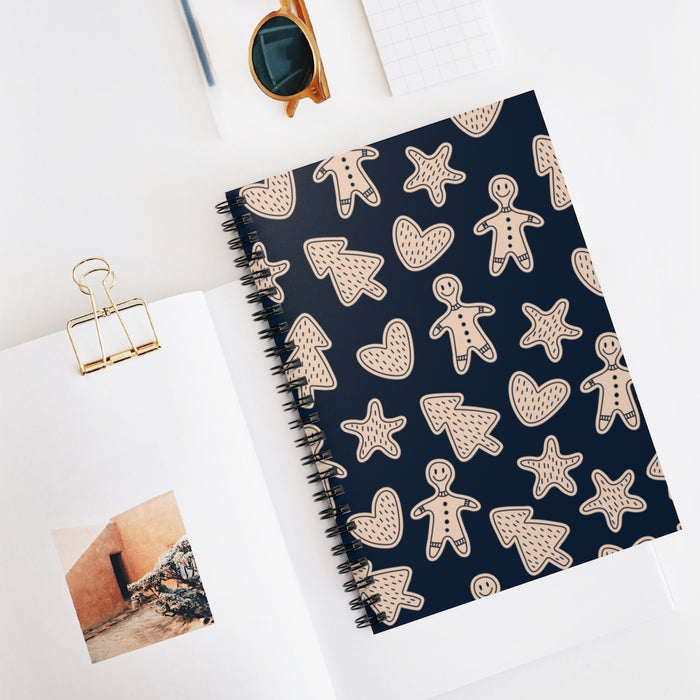 Gingerbread Spiral Lined Notebook