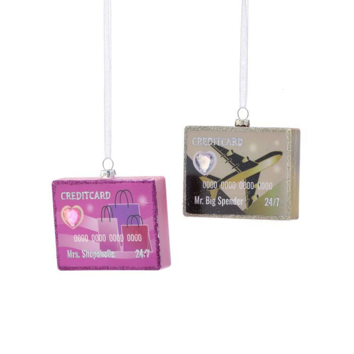Glass Credit Card Ornament