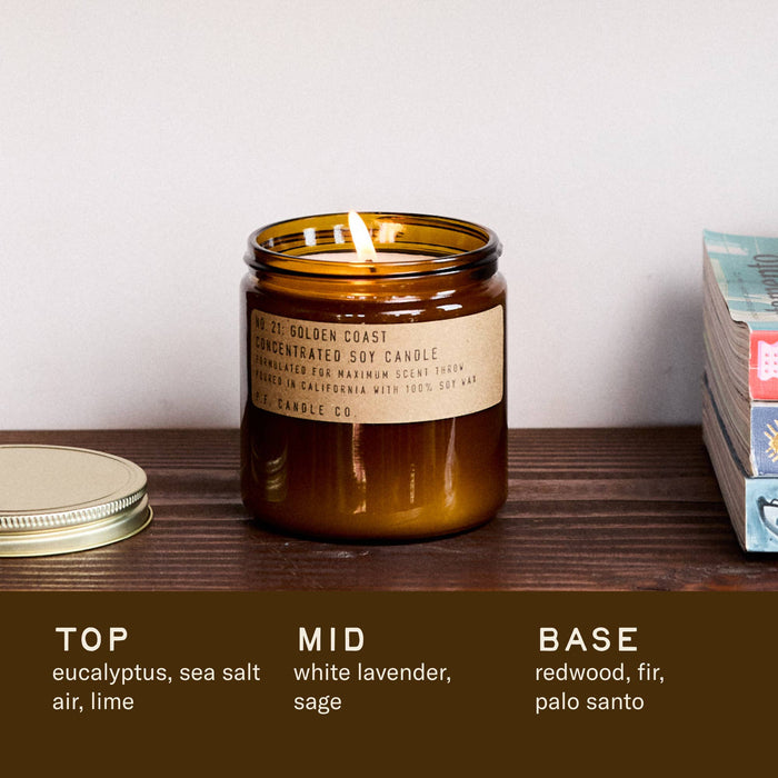 Golden Coast Large Concentrated Candle — P.F. Candle Co.