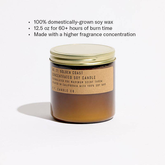 Golden Coast Large Concentrated Candle — P.F. Candle Co.