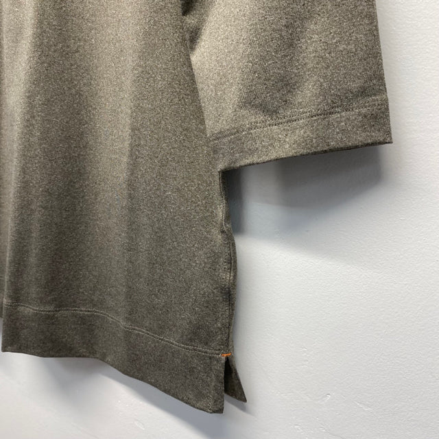 Nike Golf Size M Women's Gray-Multi Solid 3/4 Sleeve Activewear Top