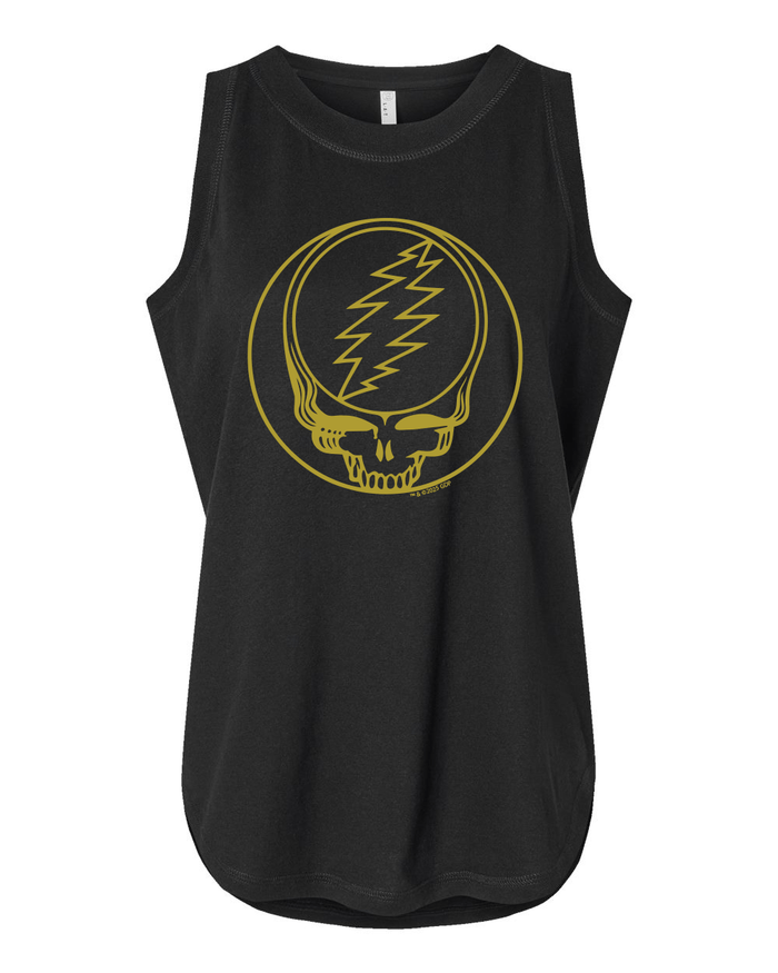 Grateful Dead Gold Foil Stealie Women's Tank