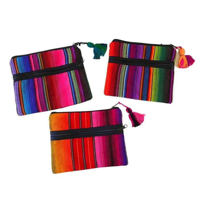Hacienda Sarape Striped Multicolor Clutch