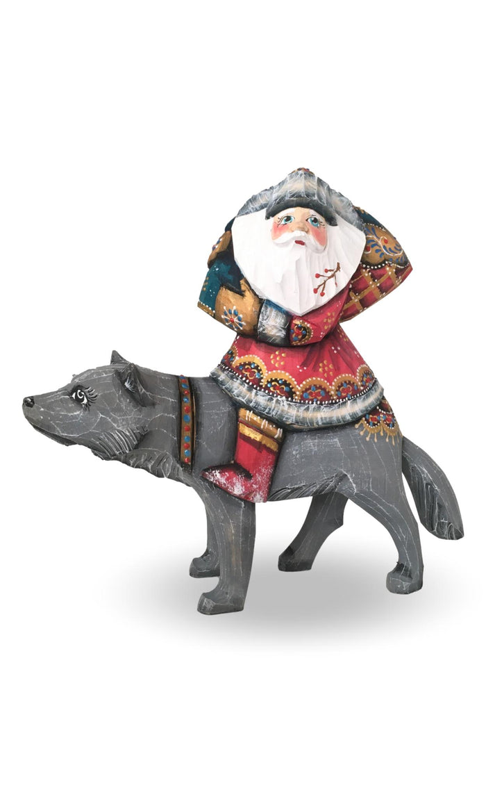 Hand carved Russian santa
