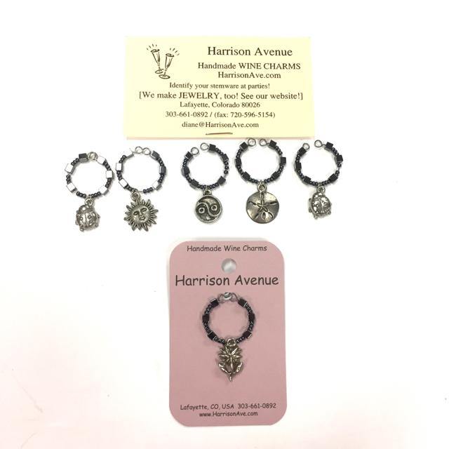 Harrison Avenue Handmade wine charms - Treasures Upscale Consignment