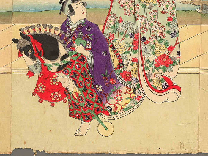 Harukoma no asobi by Yoshu Chikanobu / BJ354-802