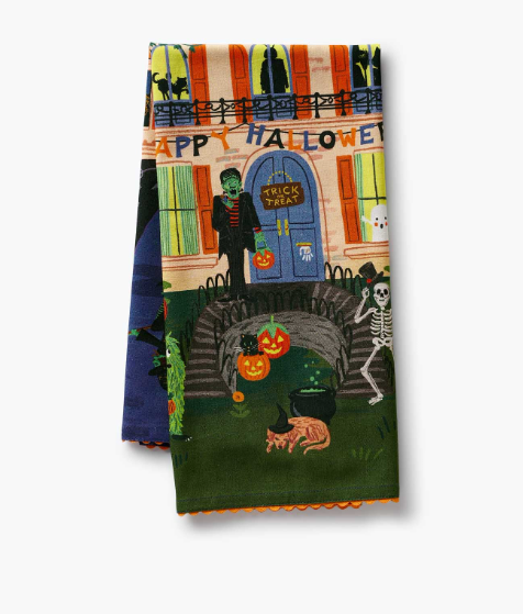 Haunted House Tea Towel