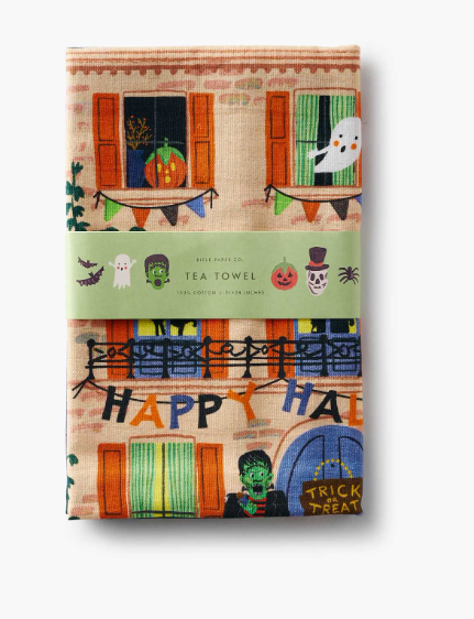 Haunted House Tea Towel