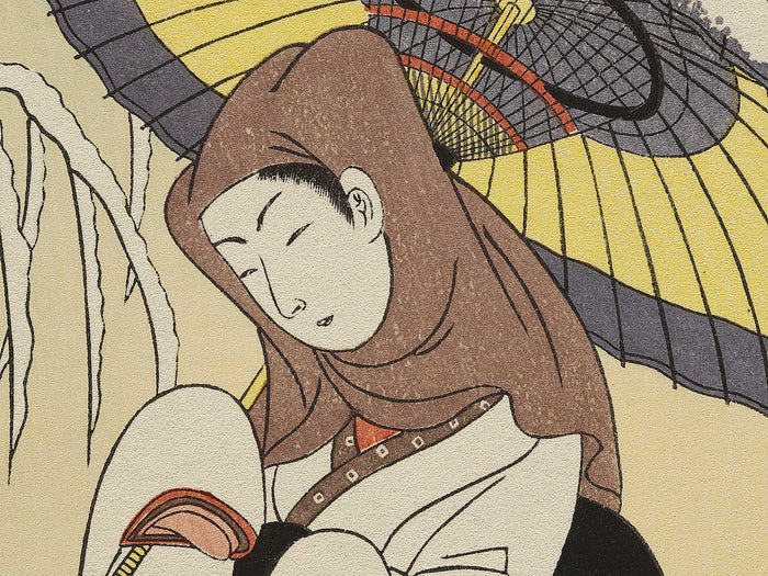 Heron Girl by Suzuki Harunobu, (Medium print size) / BJ325-521