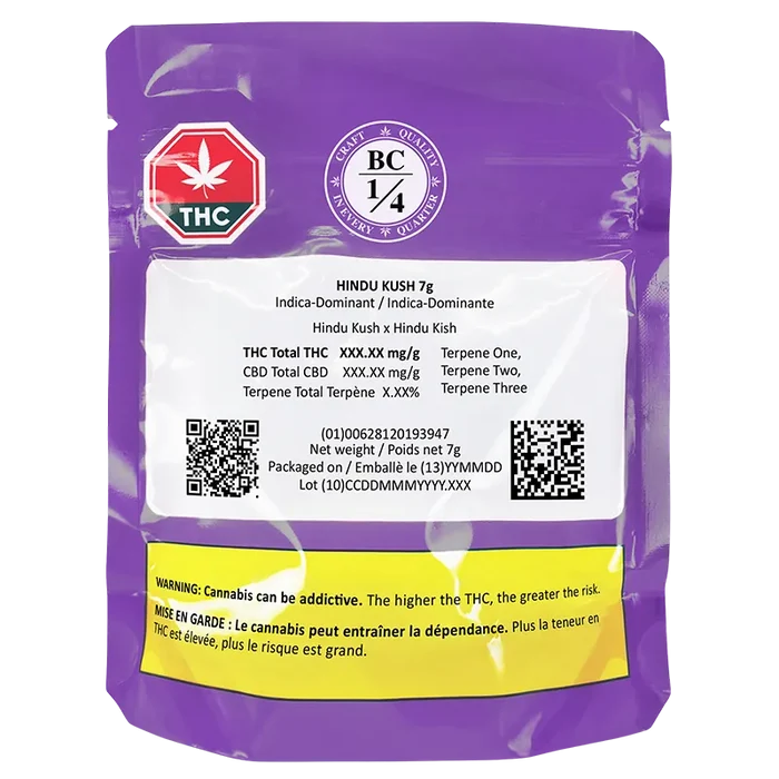 BC 1/4 7 g Hindu Kush Flower