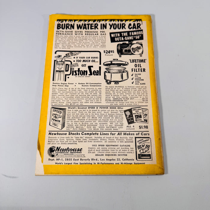 Hop Up Magazine (Jan 1952) | Vintage Hot Rod Racing Zine | Illustrated Car Culture & Speedboat News