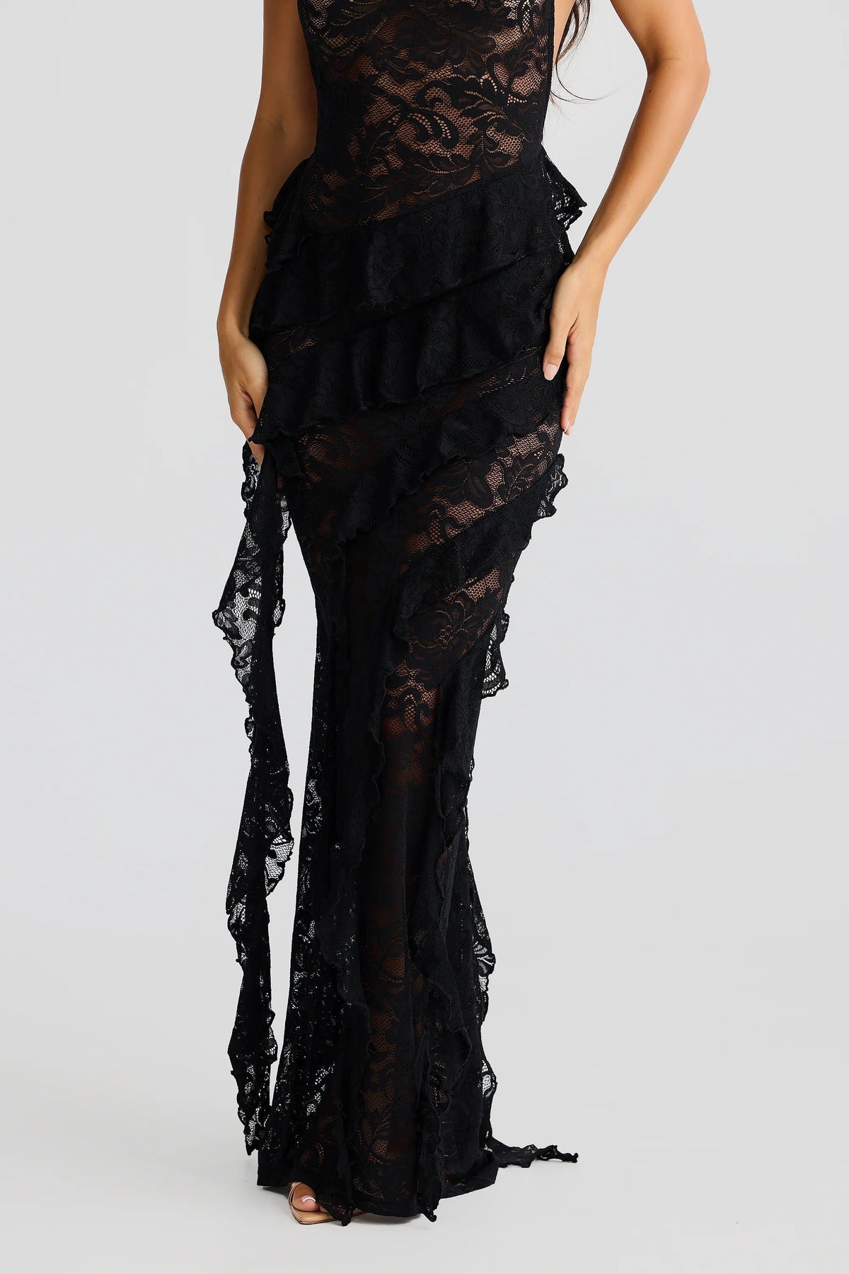 Leviah Dress - Black Lace