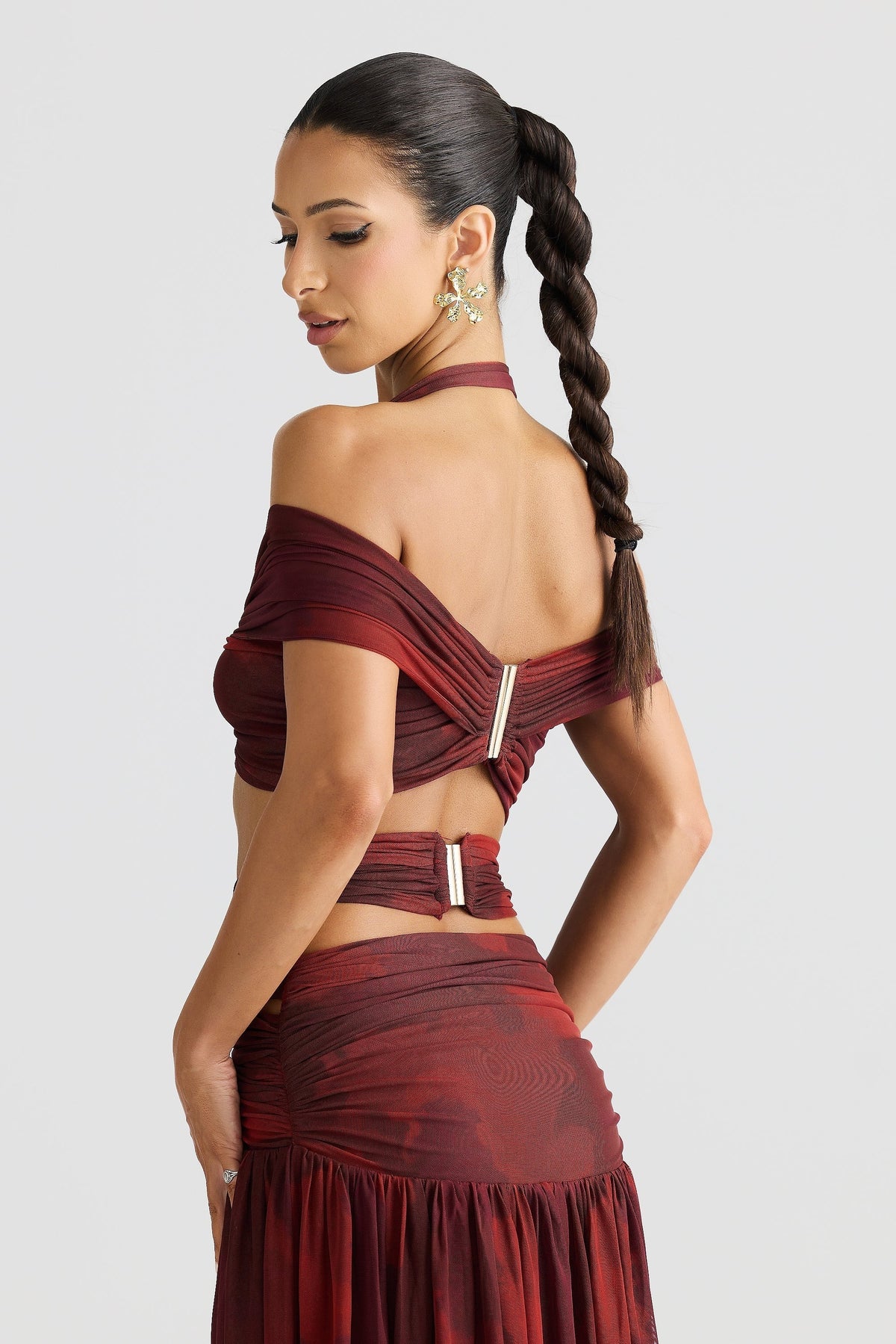 Ella Crop - Marble Print