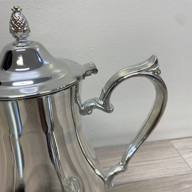 International Silver 4-Piece Round Silver-Plated Tea Set