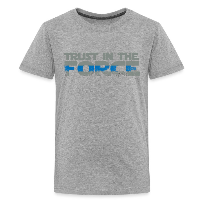 Kids' Premium T-Shirt - Trust the Force - heather gray