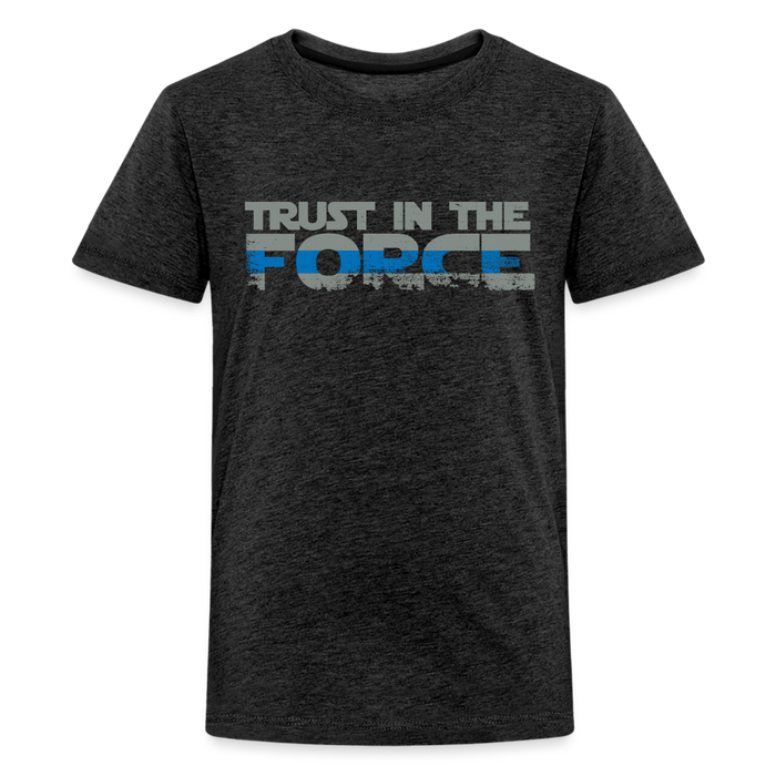 Kids' Premium T-Shirt - Trust the Force - charcoal grey