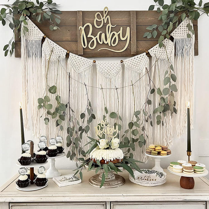 Large Macrame Wall Hanging Boho Tapestry Curtain Fringe - Decotree.co Online Shop