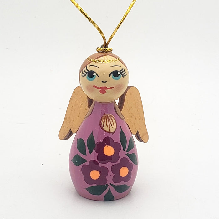 Angel lavender Christmas ornament