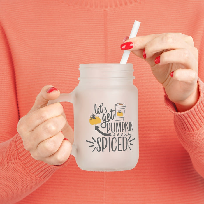 Let's Get Pumpkin Spiced Mason Jar