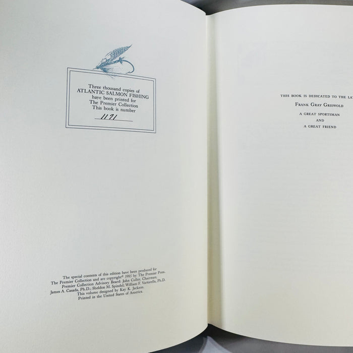 Limited Edition Sporting & Angling — Atlantic Salmon Fishing (1985) — Charles Phair | Premier Press Leatherette, Gilt Edges