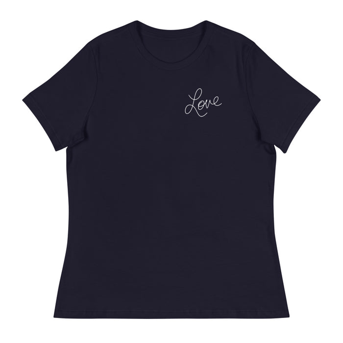 Love Script Women's Relaxed T-Shirt