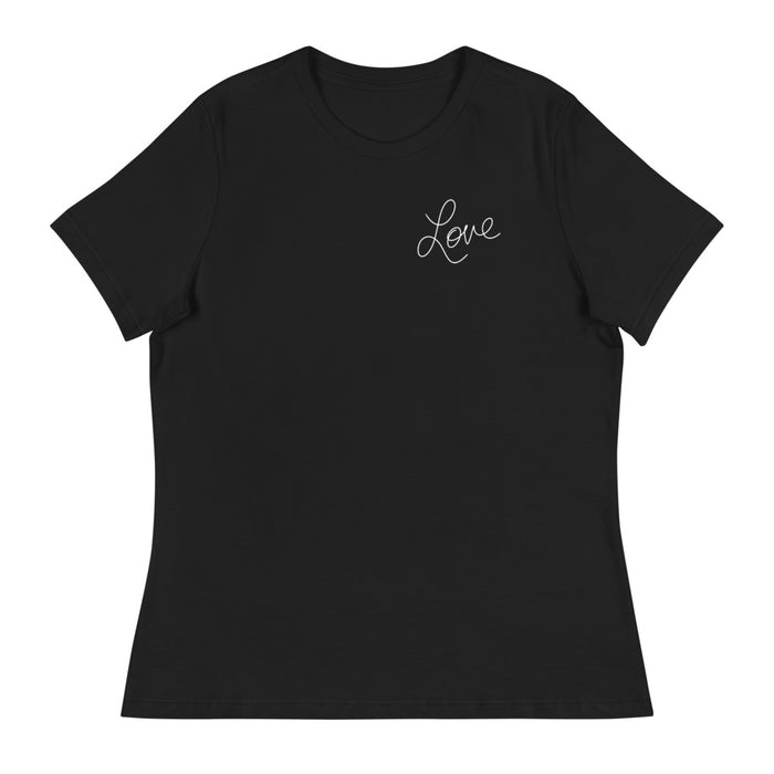 Love Script Women's Relaxed T-Shirt