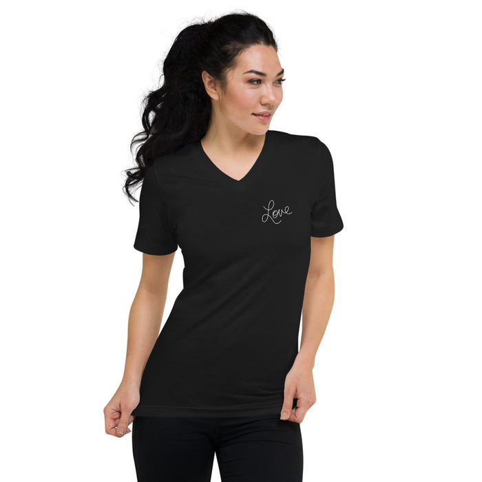 Love Short Sleeve V-Neck T-Shirt