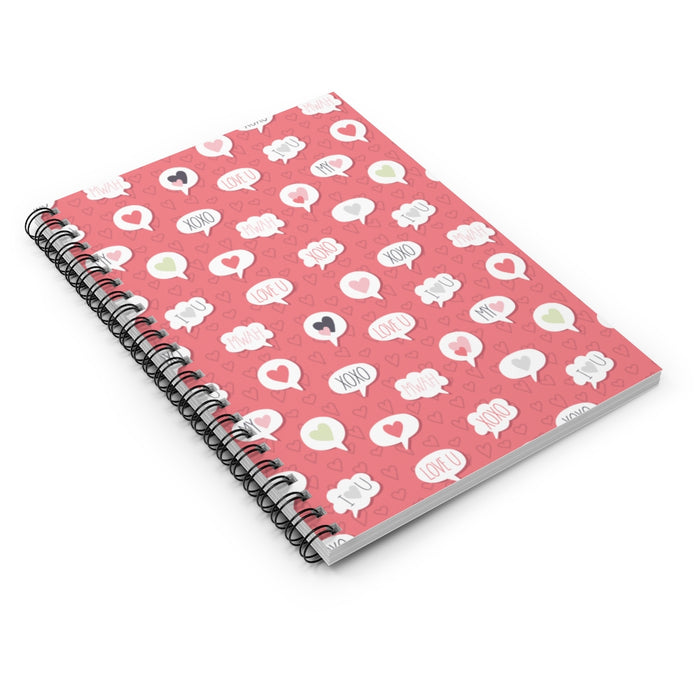 Lovely Thoughts Spiral Lined Notebook