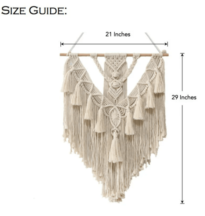Macrame Wall Hanging Multi-Tassel Handmade boho wall decor for Room Decoration - Decotree.co Online Shop