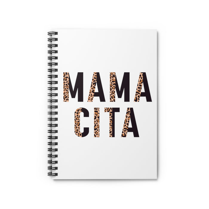 Mamacita Leopard Print Spiral Lined Notebook
