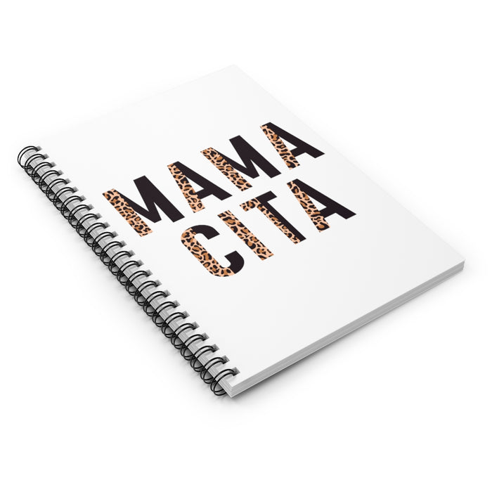 Mamacita Leopard Print Spiral Lined Notebook