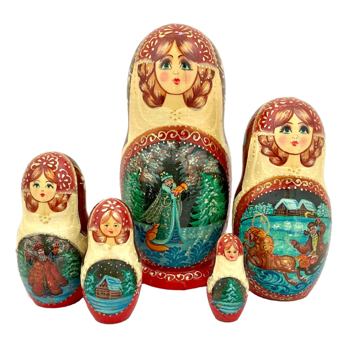 Matryoshka Russian Winter Fairytale Dolls Morozko BuyRussianGifts Store