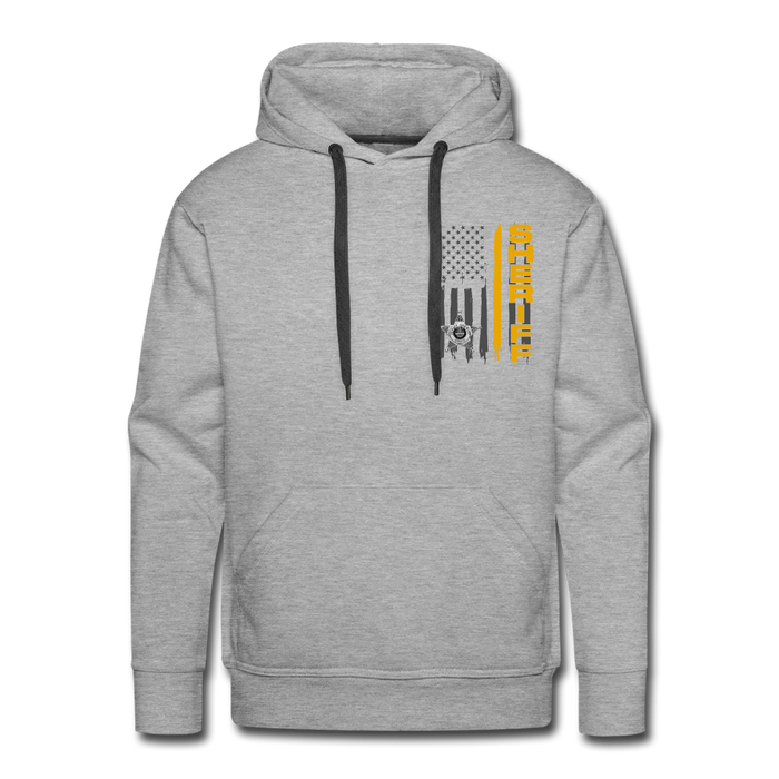 Men’s Premium Hoodie - Ohio Sheriff Vertical Flag - heather grey