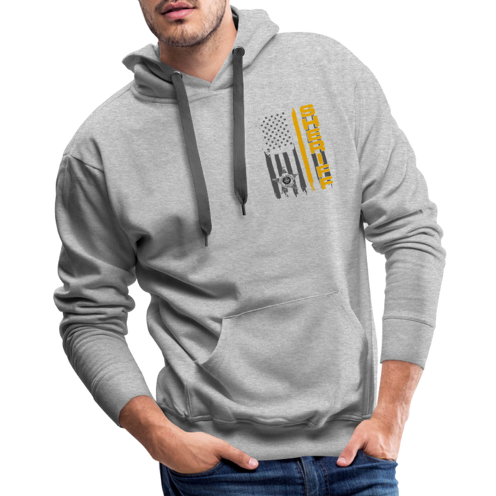 Men’s Premium Hoodie - Ohio Sheriff Vertical Flag - heather grey