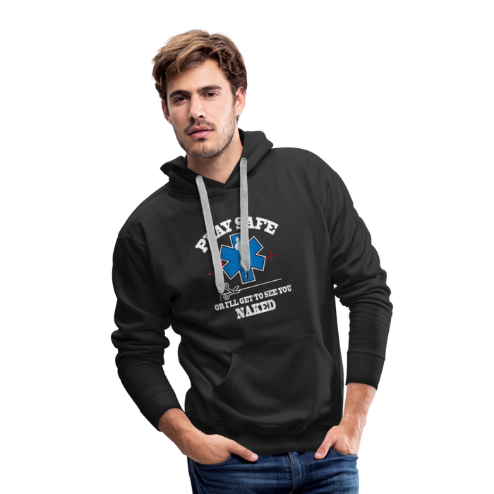 Men’s Premium Hoodie - Play Safe EMS - black