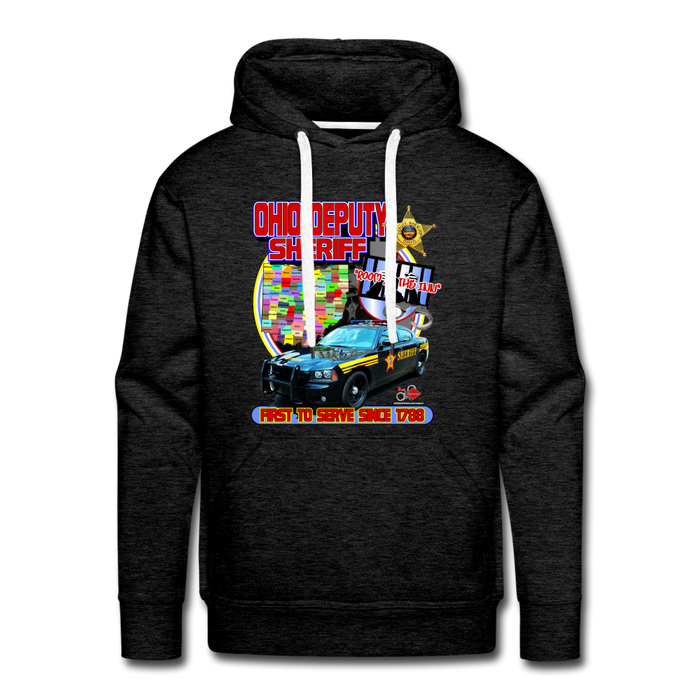 Men’s Premium Hoodie - Room at the Inn - charcoal grey