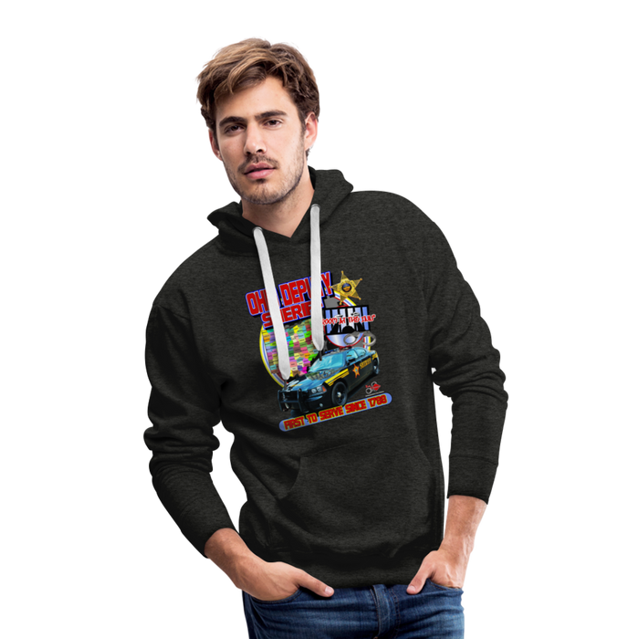 Men’s Premium Hoodie - Room at the Inn - charcoal grey