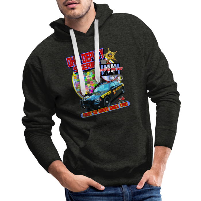Men’s Premium Hoodie - Room at the Inn - charcoal grey