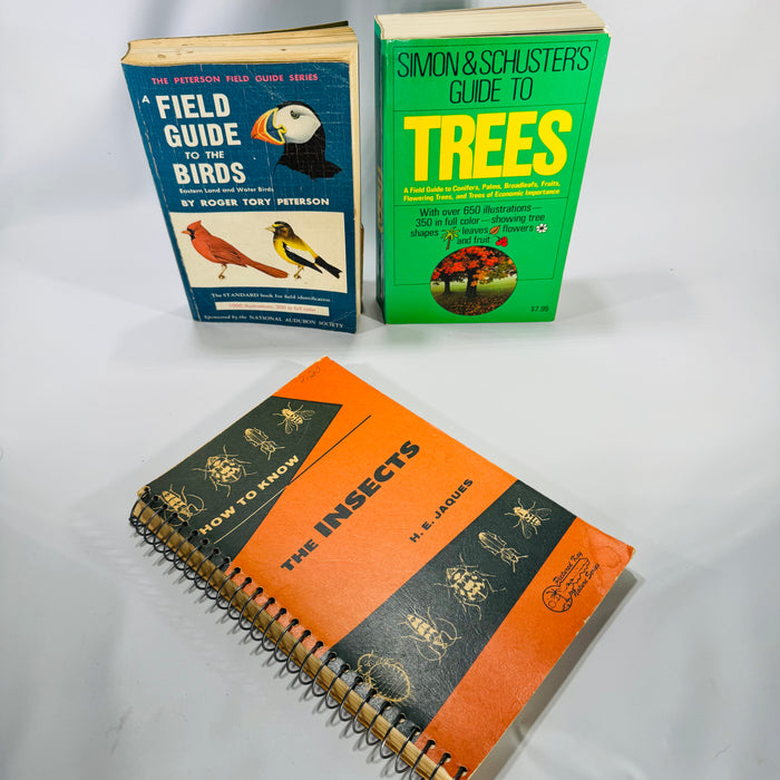 Mid-Century Natural History Field Guide Book Set (1950s–1970s) — Peterson, Simon & Schuster, Jaques | Illustrated Science Classics, Natural History