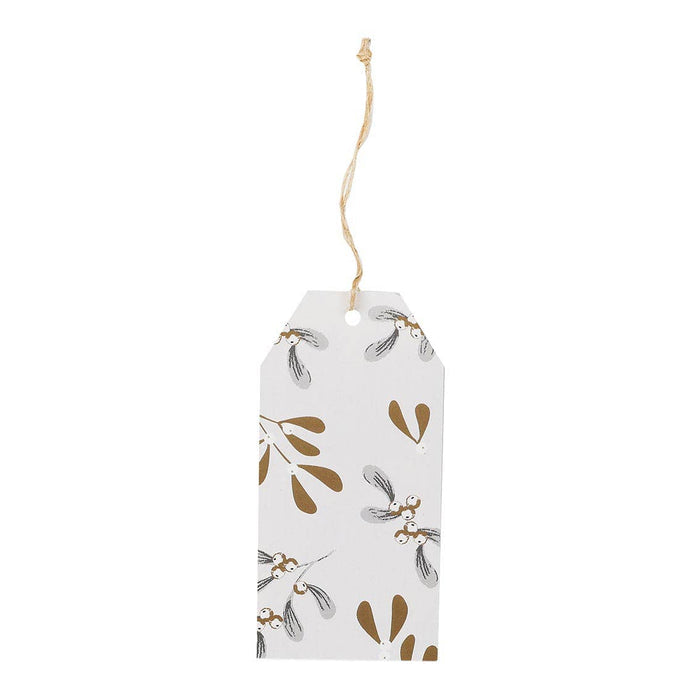 Mistletoe White Christmas Gift Tags