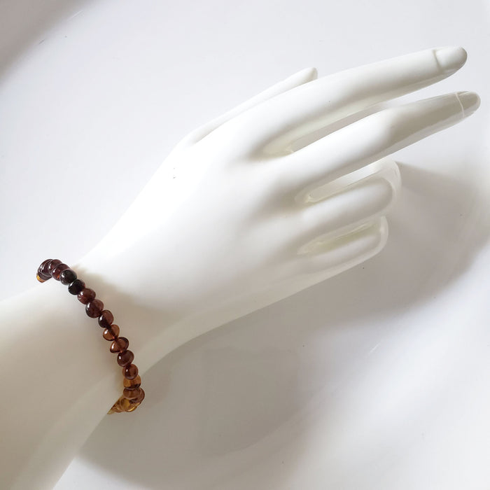 multicolor amber stretchable bracelet